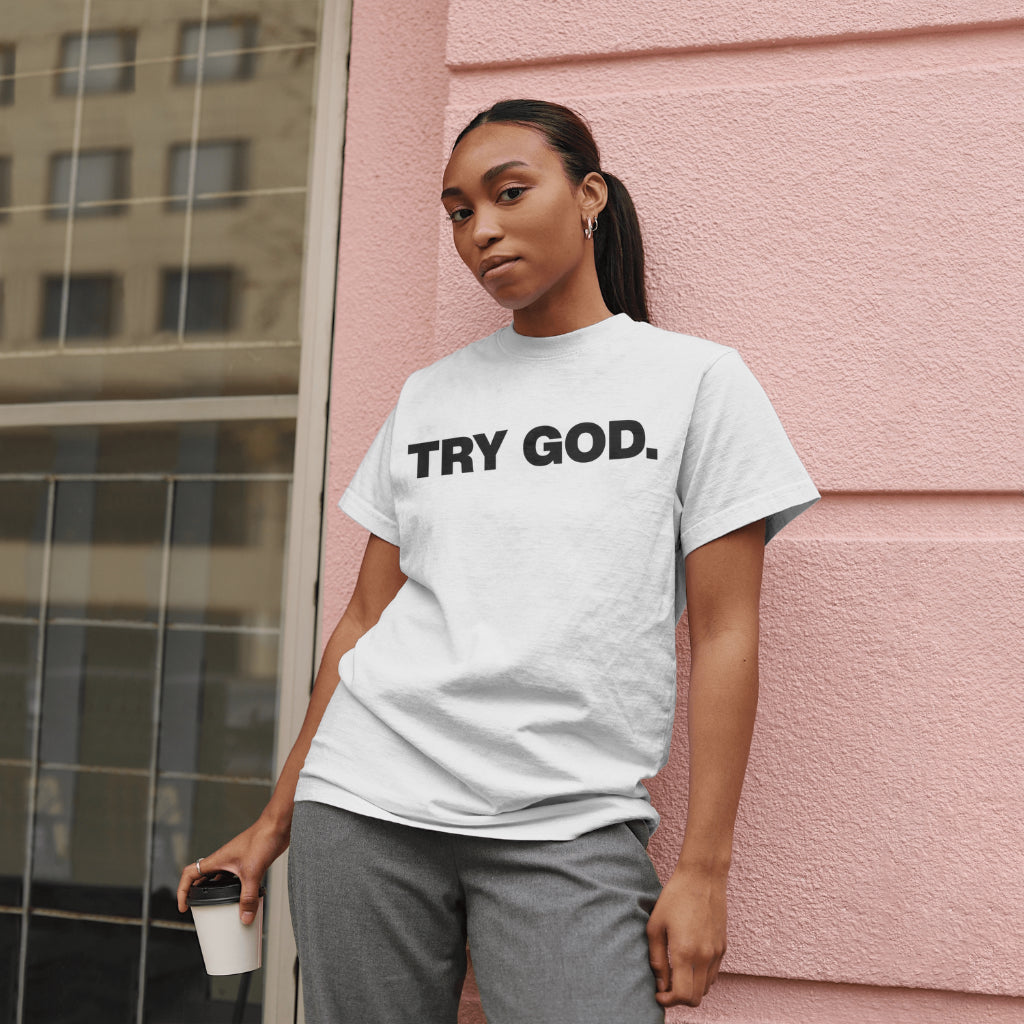 Classic Try God t-shirt (White)