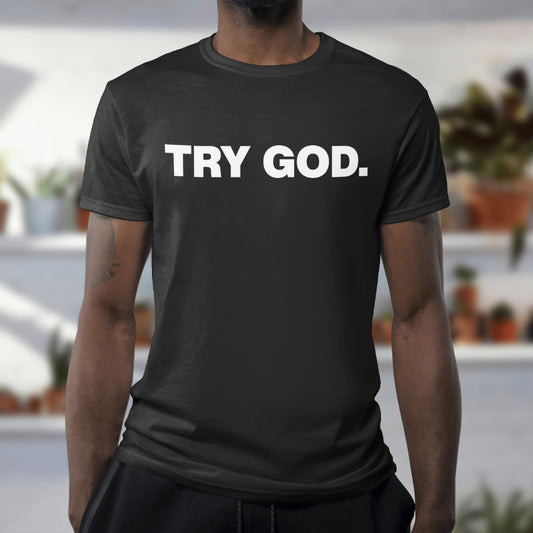 Classic Try God t-shirt (Black)